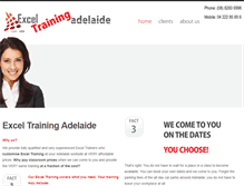 Tablet Screenshot of exceltrainingadelaide.com